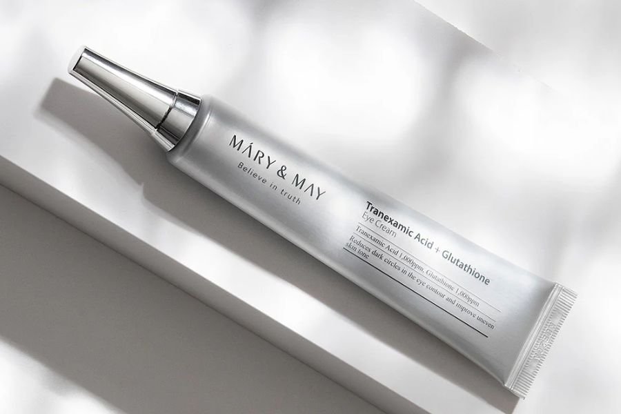 Mary&May Tranexamic Acid + Glutathion Eye Cream – paakių kremas MaryMay Tranexamic Acid Glutathion Eye Cream – paakiu kremas