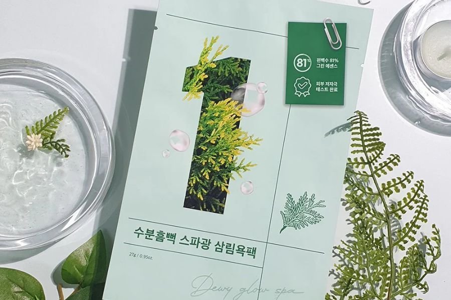Numbuzin No.1 Dewy Glow Spa Sheet Mask – lakstine kauke