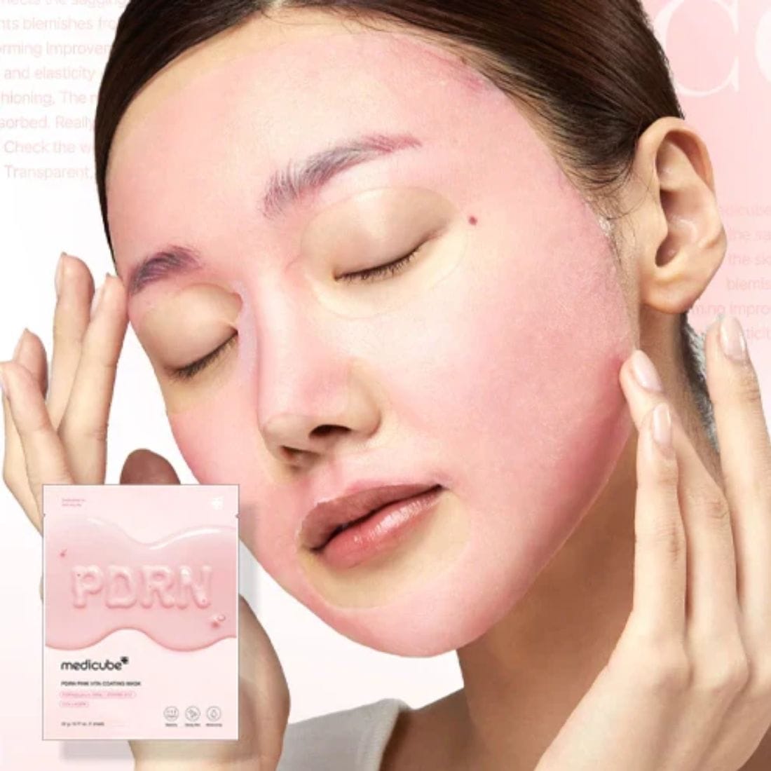 Medicube PDRN Pink Vita Coating Mask lakstine veido kauke 1
