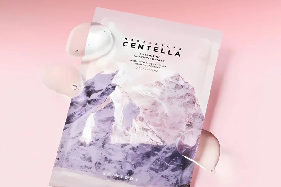 Skin1004 Madagascar Centella Poremizing Clarifying Mask lakstine veido kauke 4